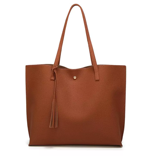 Dreubea Faux Leather Tote Bag